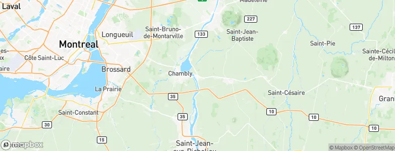 Richelieu, Canada Map