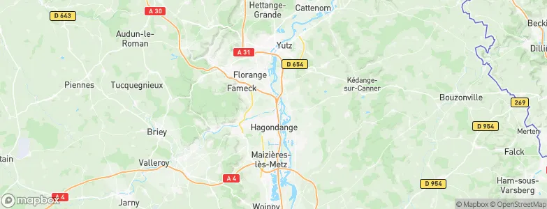 Richemont, France Map