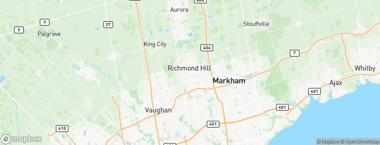 Richmond Hill, Canada Map