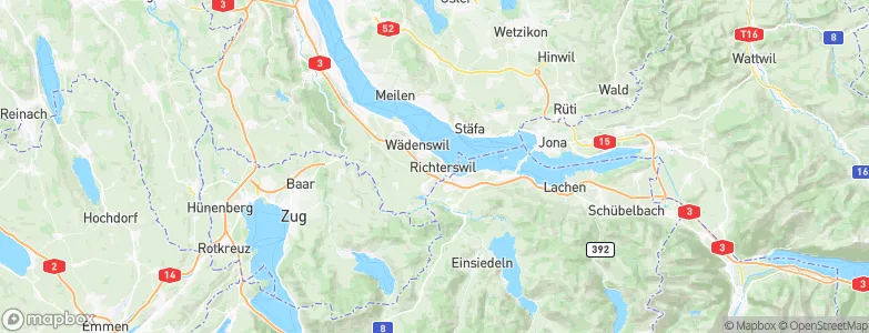 Richterswil / Burghalde, Switzerland Map