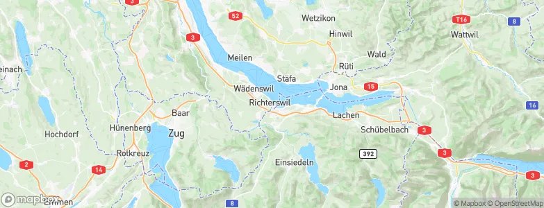 Richterswil / Dorfkern, Switzerland Map