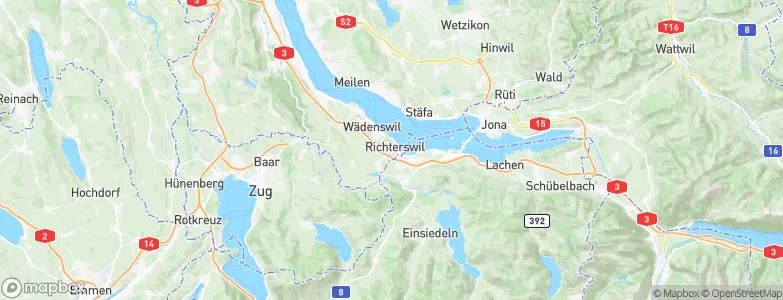 Richterswil, Switzerland Map