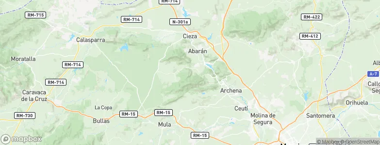 Ricote, Spain Map