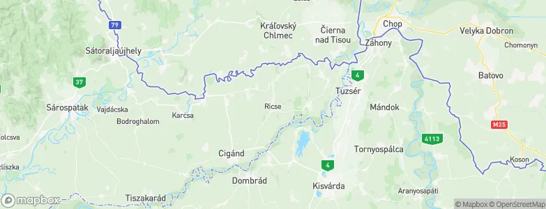 Ricse, Hungary Map
