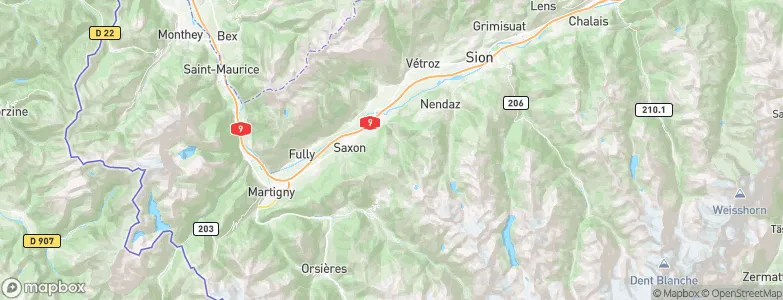 Riddes, Switzerland Map