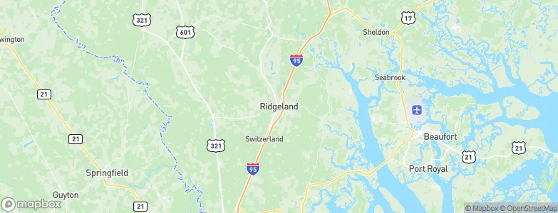 Ridgeland, United States Map