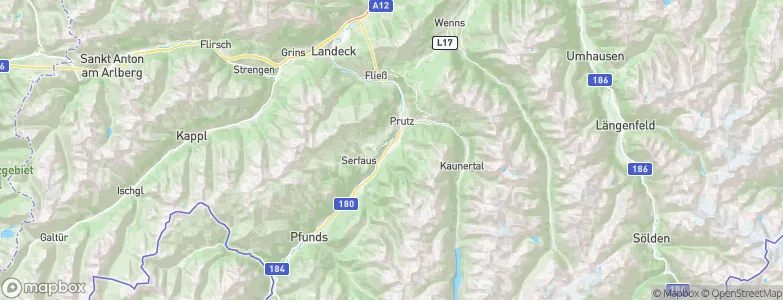 Ried im Oberinntal, Austria Map