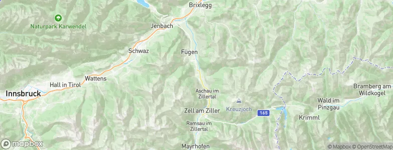 Ried im Zillertal, Austria Map