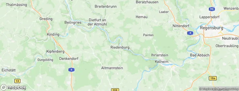 Riedenburg, Germany Map