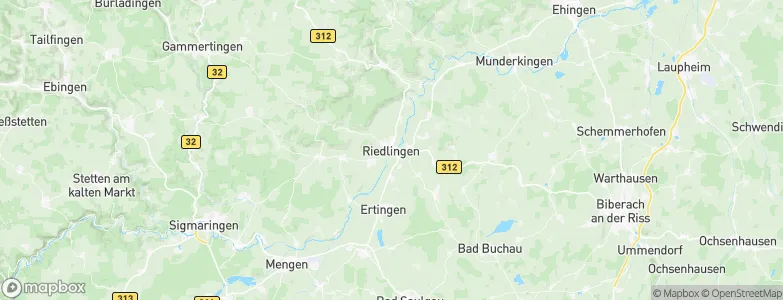 Riedlingen, Germany Map
