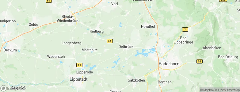 Riege, Germany Map