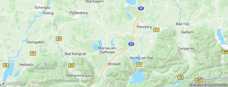 Riegsee, Germany Map