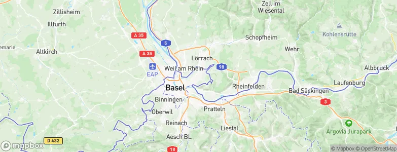 Riehen, Switzerland Map