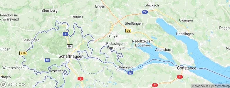 Rielasingen-Worblingen, Germany Map