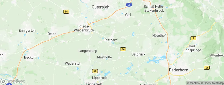 Rietberg, Germany Map