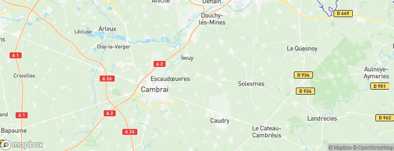 Rieux-en-Cambrésis, France Map