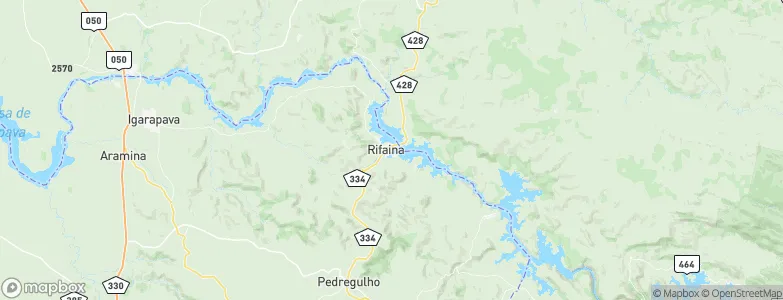 Rifaina, Brazil Map