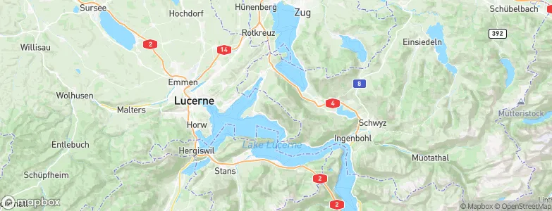 Rigi Kaltbad, Switzerland Map