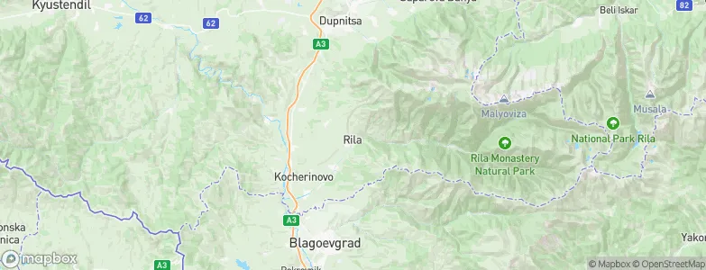 Rila, Bulgaria Map
