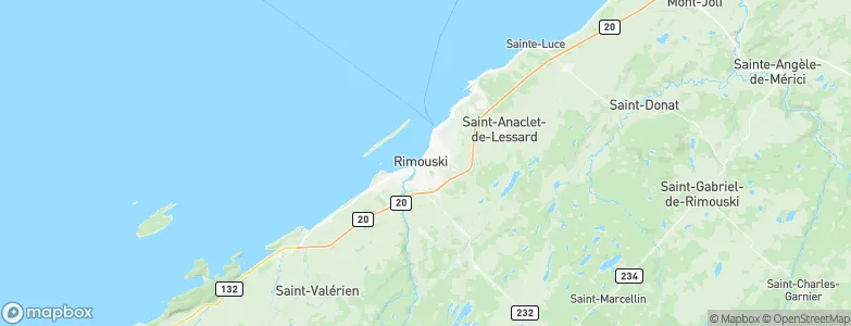 Rimouski, Canada Map
