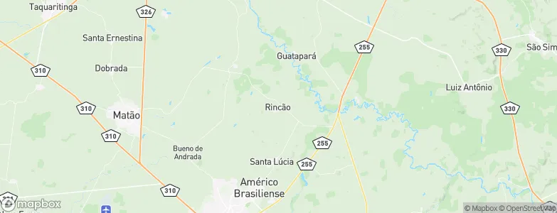 Rincão, Brazil Map