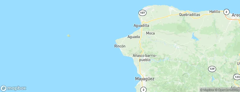 Rincon, Puerto Rico Map