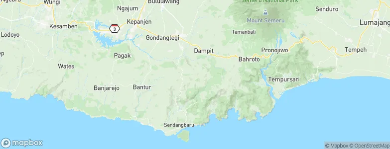 Ringin Kembar, Indonesia Map