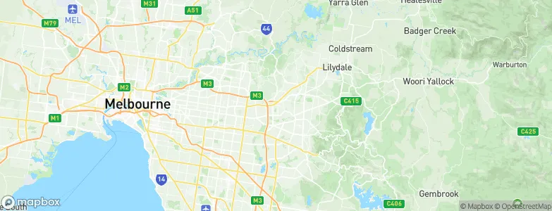 Ringwood, Australia Map