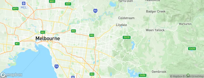 Ringwood East, Australia Map
