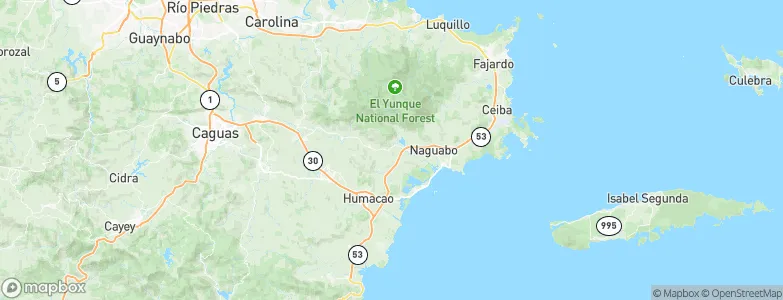 Río Blanco Comunidad, Puerto Rico Map
