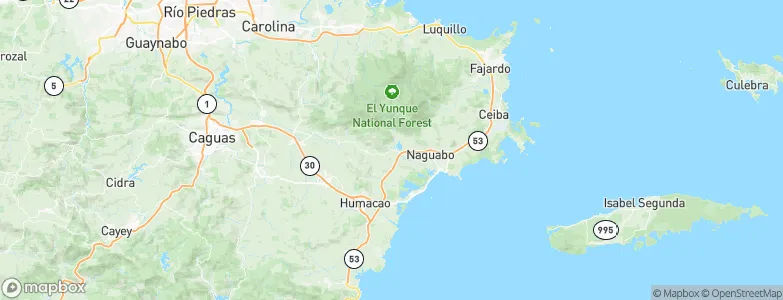 Río Blanco, Puerto Rico Map