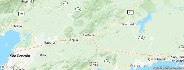 Rio Bonito, Brazil Map