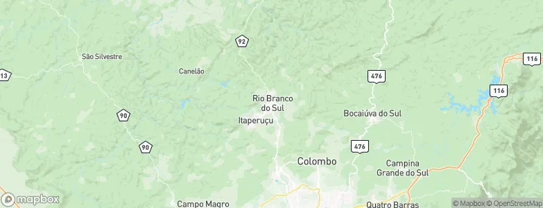 Rio Branco do Sul, Brazil Map