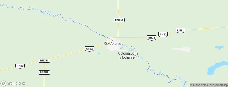 Río Colorado, Argentina Map