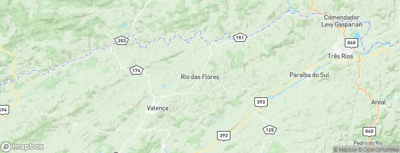 Rio das Flores, Brazil Map