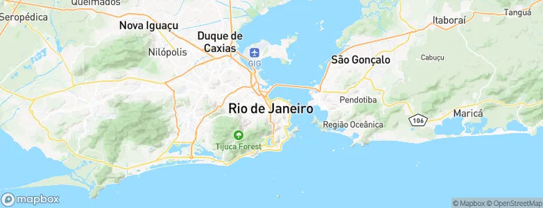 Rio de Janeiro, Brazil Map
