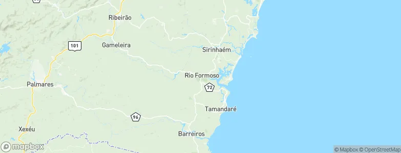 Rio Formoso, Brazil Map
