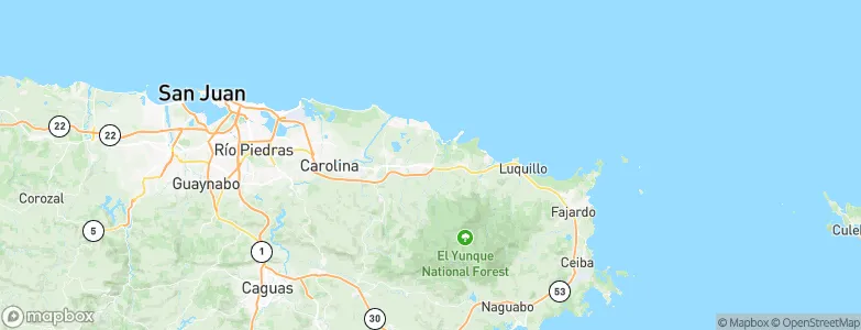 Río Grande, Puerto Rico Map