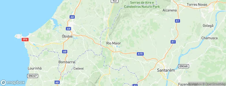 Rio Maior, Portugal Map