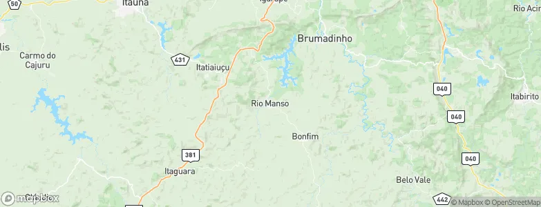 Rio Manso, Brazil Map