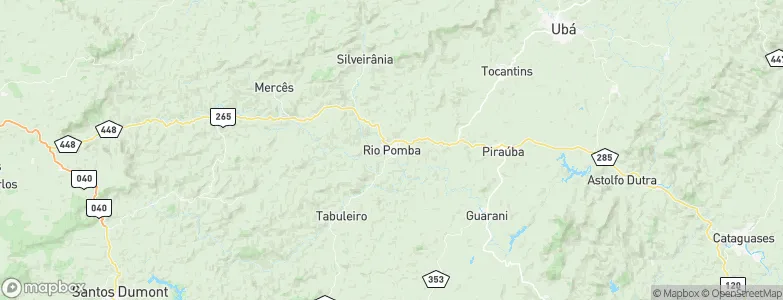 Rio Pomba, Brazil Map