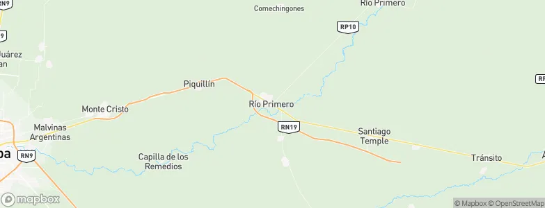 Río Primero, Argentina Map