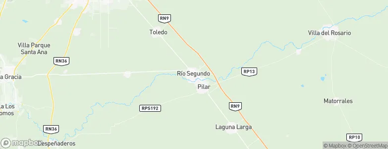 Río Segundo, Argentina Map