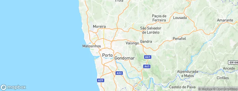 Rio Tinto, Portugal Map
