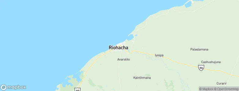 Riohacha, Colombia Map