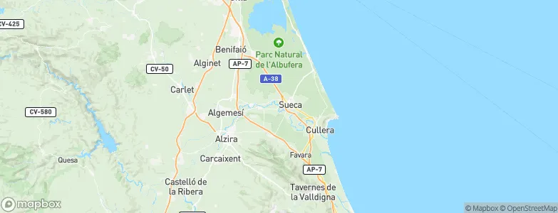 Riola, Spain Map