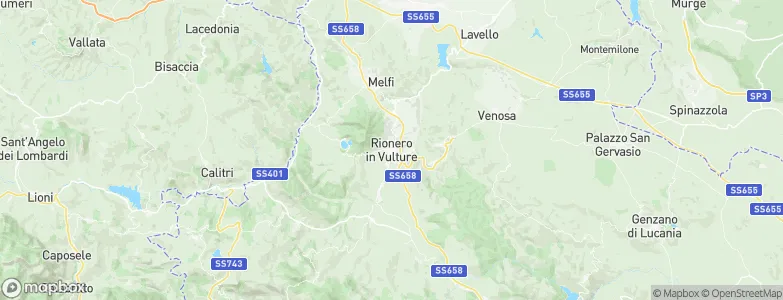 Rionero in Vulture, Italy Map