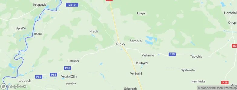 Ripky, Ukraine Map