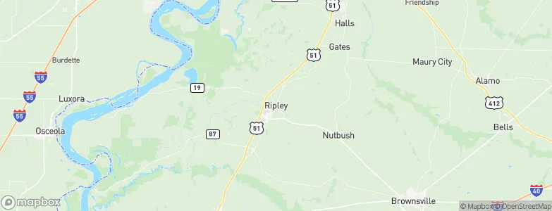 Ripley, United States Map