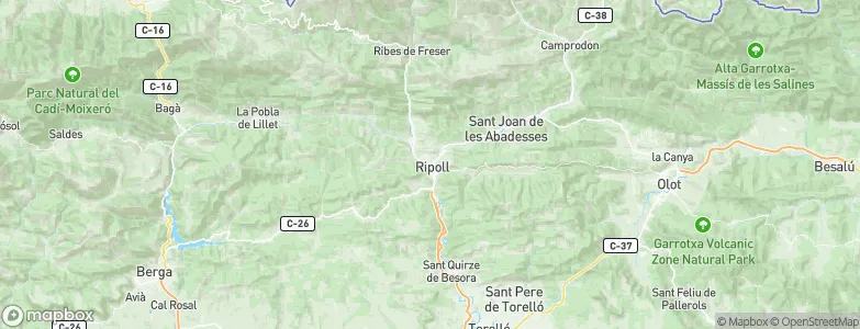 Ripoll, Spain Map